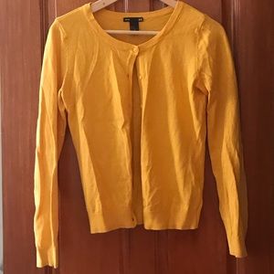 H&M mango tone yellow cardigans
